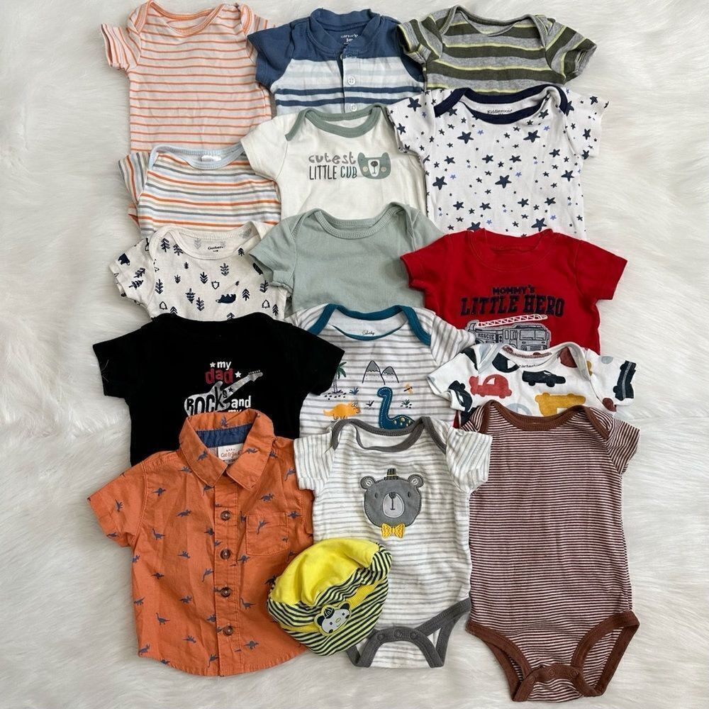 0-3 Months Baby Boy Summer Clothes LOT